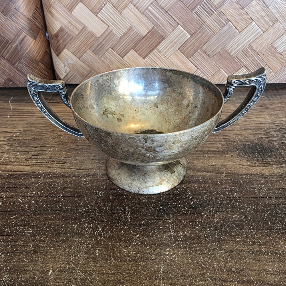 Benedict 1921 E.P.N.S.B.M.M. Creamer Sugar Dish Bowl Trinkets Collectible Silver